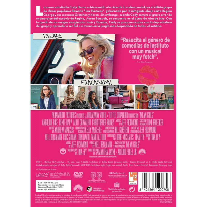 Chicas Malas [DVD] (2024) Mean Girls image number null