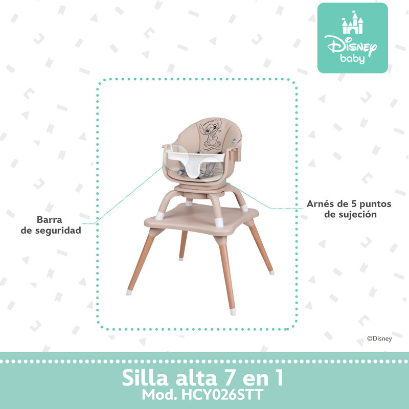 Silla alta periquera para beb&eacute;s con giro 360&deg; a... image number null