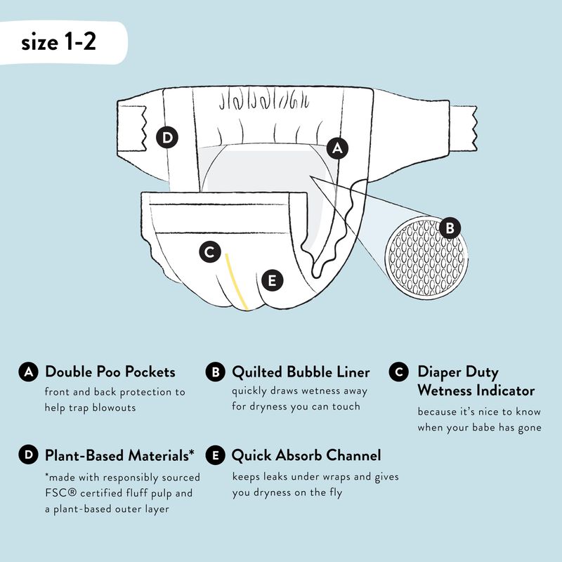 Pa&ntilde;ales The Honest Company Clean Conscious, Tal... image number null
