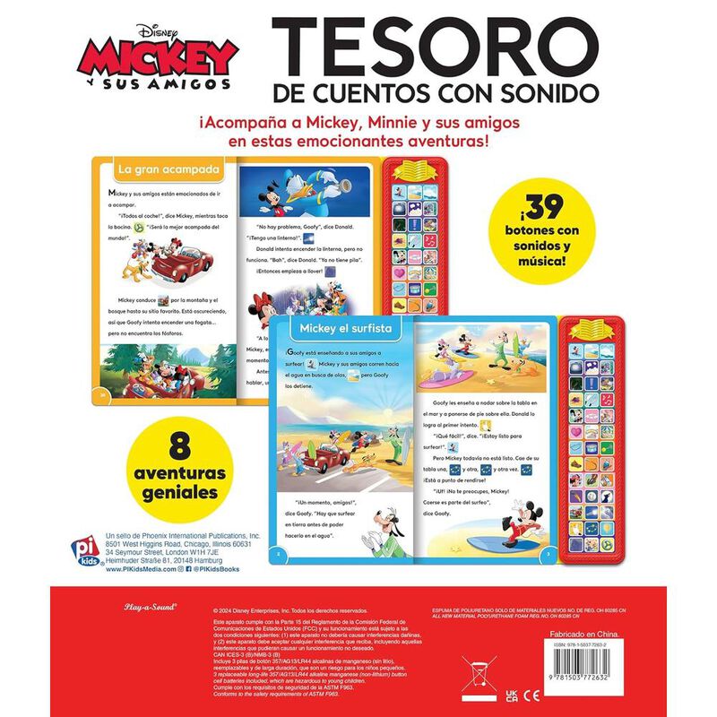 Mickey y sus Amigos: Tesoro de cuentos con soni... image number null