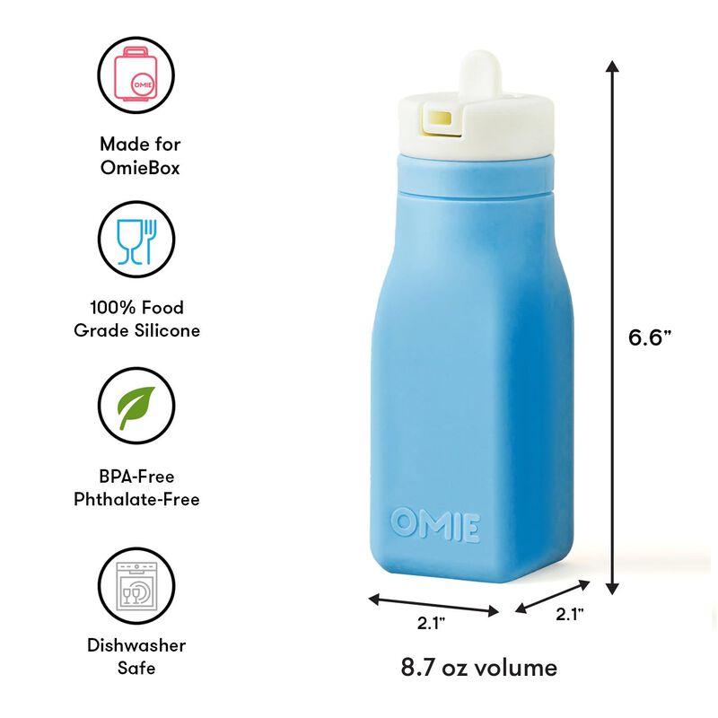 Botella De Agua Omie Omiebox, Silicona Reutiliz... image number null