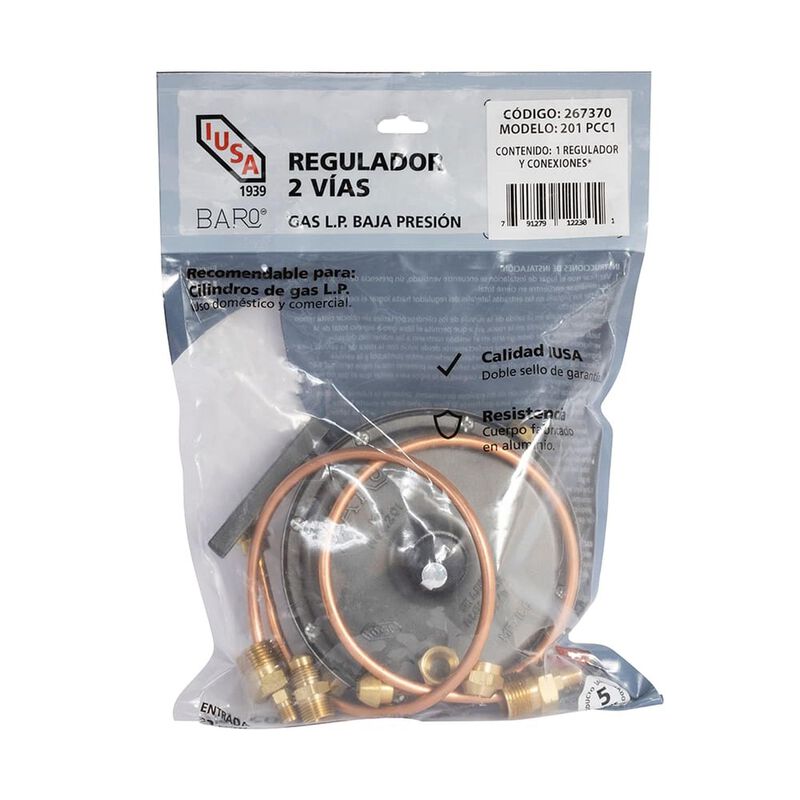 Regulador Gas L.p. Para 2 Cilindros Mod. Reg201... image number null