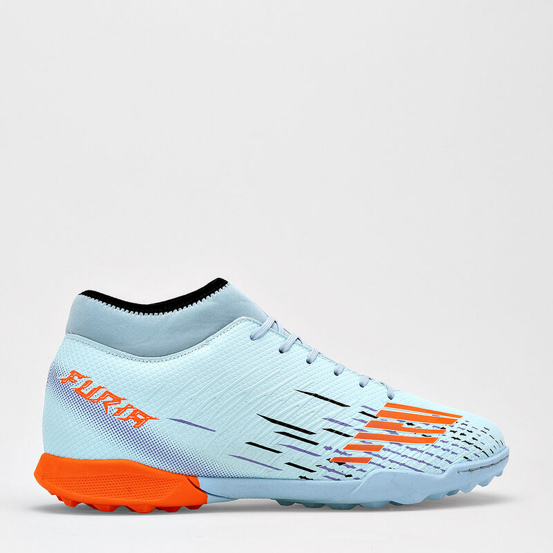 Furia Tenis De F&uacute;tbol Para Mujer Azul Naranja C... image number null