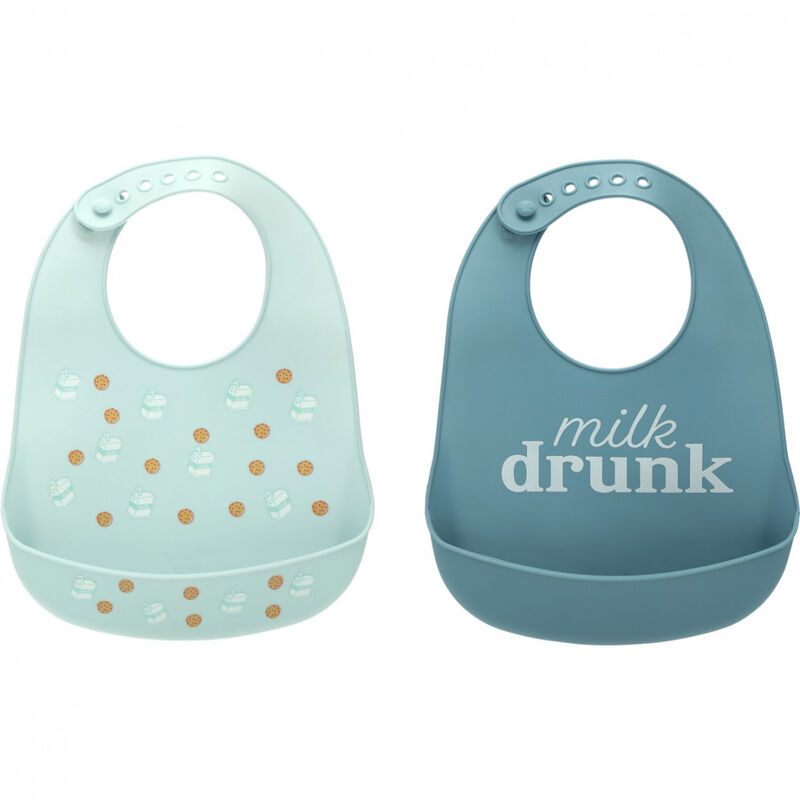 Babero Silic&oacute;n (2 Pzas)  Milk Drunk image number null