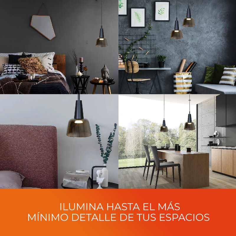 Lámpara Colgante LED de Cristal 1.50 m de Altur... image number null