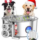 Fuente De Agua Para Perros Subteenmate Para Perros Grandes De Acero Inoxidable De 8 Litros