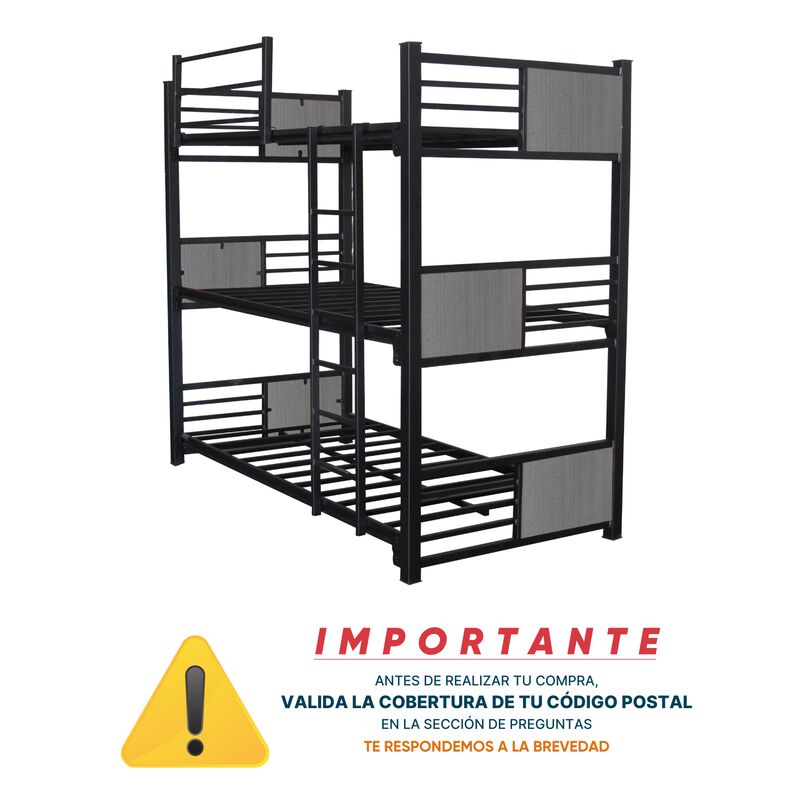 Litera Corso Triple Color Negro Ceniza Base Ind... image number null