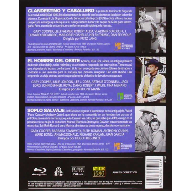 Paquete Gary Cooper Vol. 1 (blu-ray) image number null