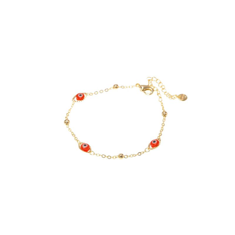 Juego ojitos rojos que incluye aretes estilo gr... image number null