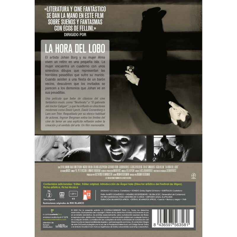 La Hora Del Lobo [DVD] (1968) Vargtimmen (Hour ... image number null
