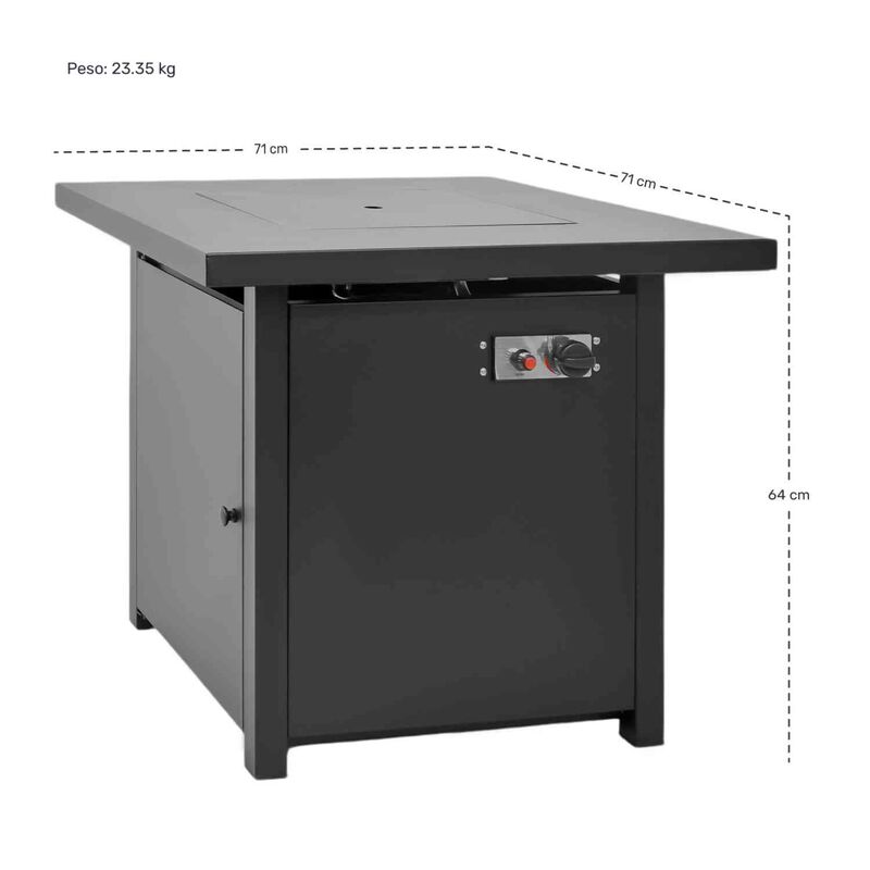 Hoguera Fogata Mesa Calentador Gas Propano 71x7... image number null