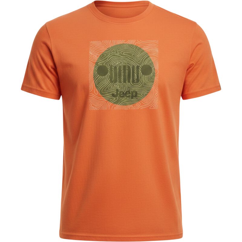 Playera Jeep Hombre Manga Corta Naranja Casual ... image number null