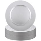 Platos cargadores Tanlade 33 cm plateados, pack de 30