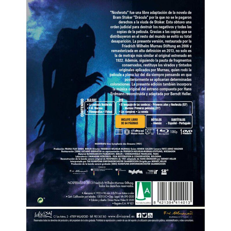 Nosferatu (Edici&oacute;n Especial) [Blu-ray] (1922) N... image number null