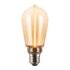 Foco St64 Vintage Led Filamento 3.5 W, Luz &Aacute;mbar, Base E27, Atenuable