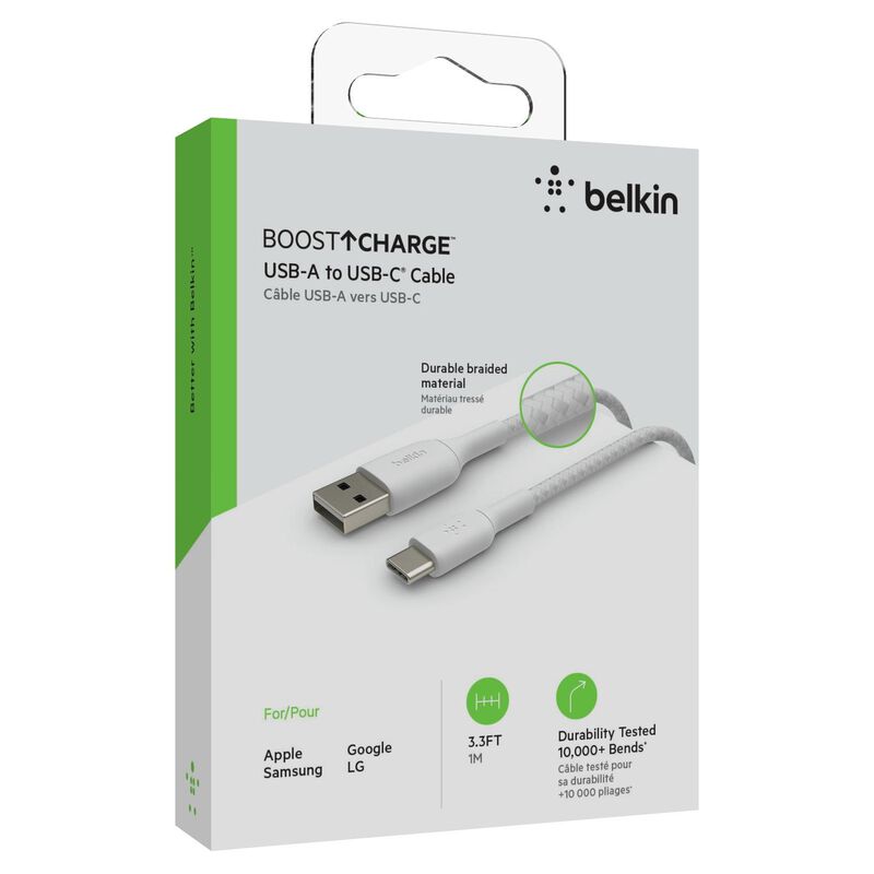 Cable Usb-c A Usb-a Belkin Boostcharge Trenzado... image number null