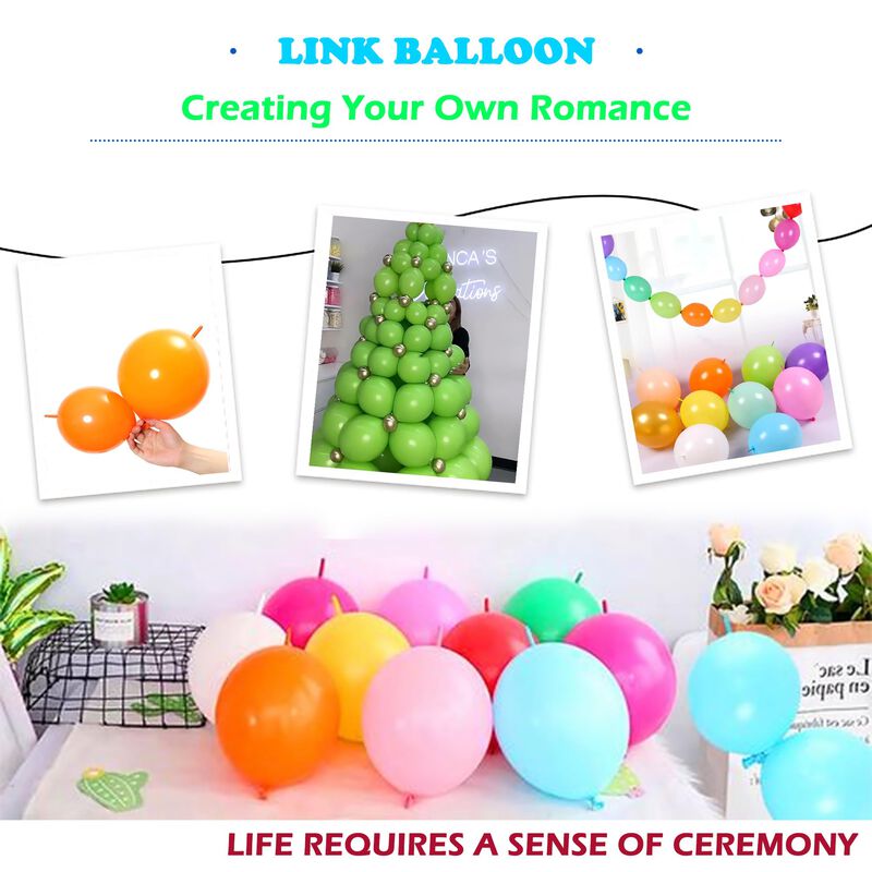 Globos Lfcxhty Marr&oacute;n De Enlace 25 cm &ndash; 120 Uni... image number null