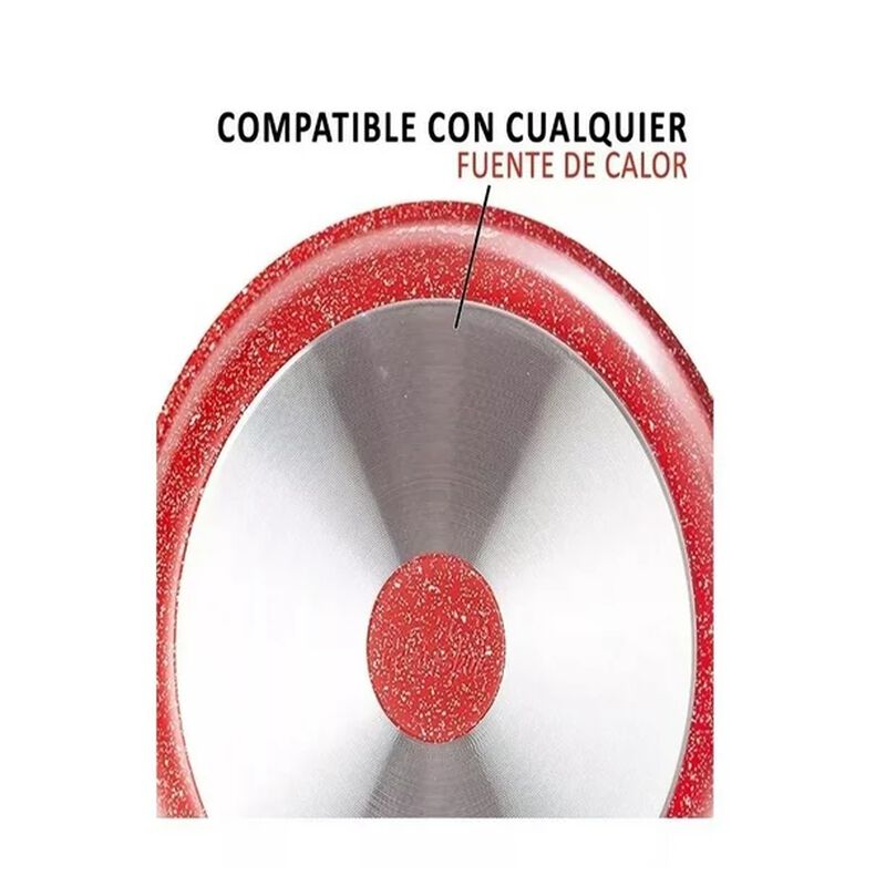 Hot Spot Sarten Antiadherente Rojo Hot Spot 20c... image number null