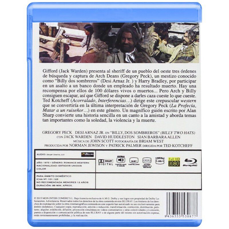 Billy Dos Sombreros (blu-ray) image number null