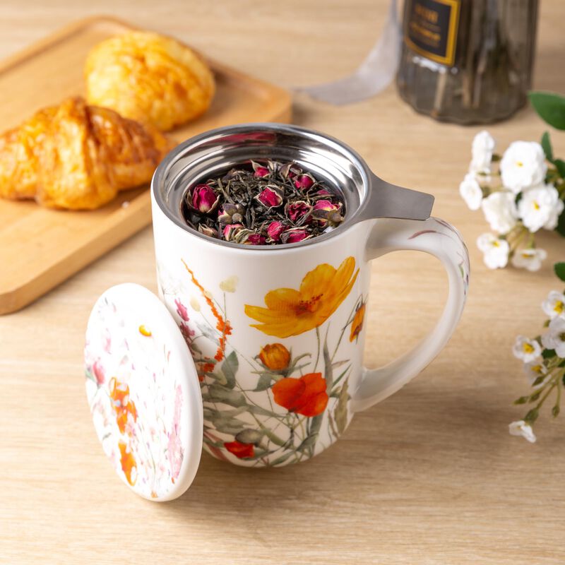 Taza De T&eacute; Amorarc 532 ml Con Infusor Y Tapa image number null