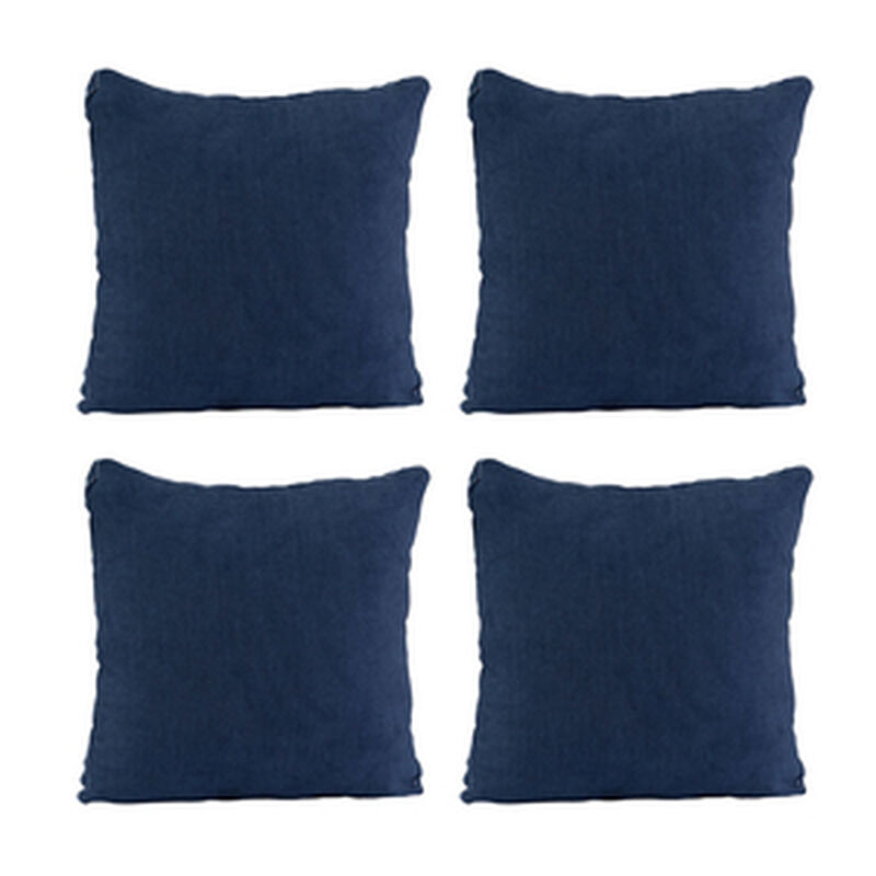 Set de 4 Cojines Dicasa ZitaOne Azul Marino image number null
