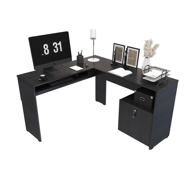 Escritorio en L Kansas, Dise&ntilde;o Funcional para E... image number null