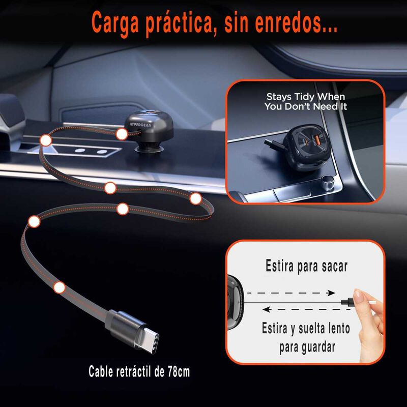 Hypergear Cargador De Auto Speedboost 30w Negro image number null