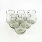 Vasos Set de 6 Vasos de Vidrio Soplado Transparente Marea Baja