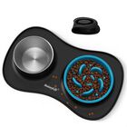Mateeylife Set 3 En 1 De Cuencos Para Alimento Y Agua Para Perro, Cuenco Alimentador Lento Y Cuenco De Agua De Acero Inoxidable Con Alfombra De Silicona Antideslizante, Cuencos Para Gato Y Cachorro, Platos Para Mascotas De Razas Peque&ntilde;as, Medianas Y Grandes, Antiasfixia