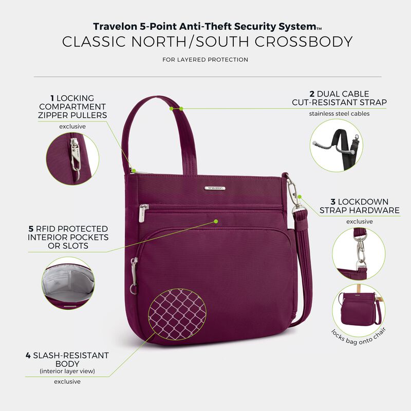 Bolso Bandolera Anti-robo Travelon 29 &times; 28 &times; 9 ... image number null