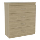 C&oacute;moda Organizador Marino Beige y Blanco con Cuatro Cajones