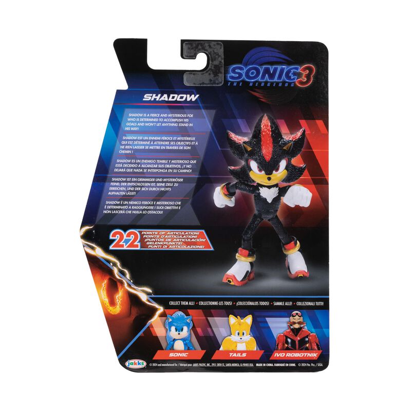 Figura De Acci&oacute;n Sonic The Hedgehog Sonic 3 Mov... image number null