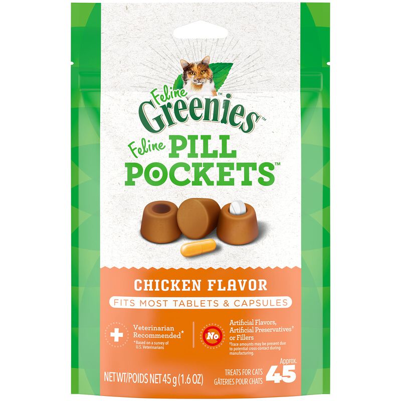 Cat Treats Greenies Feline Pill Bolsillos Para ... image number null