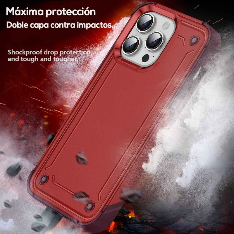Funda Tekku Tough Cover Para Iphone 15 Pro Roja image number null
