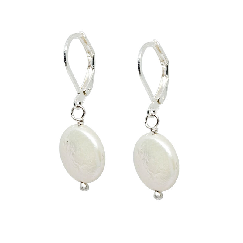 Aretes Perla Moneda Y Plata image number null