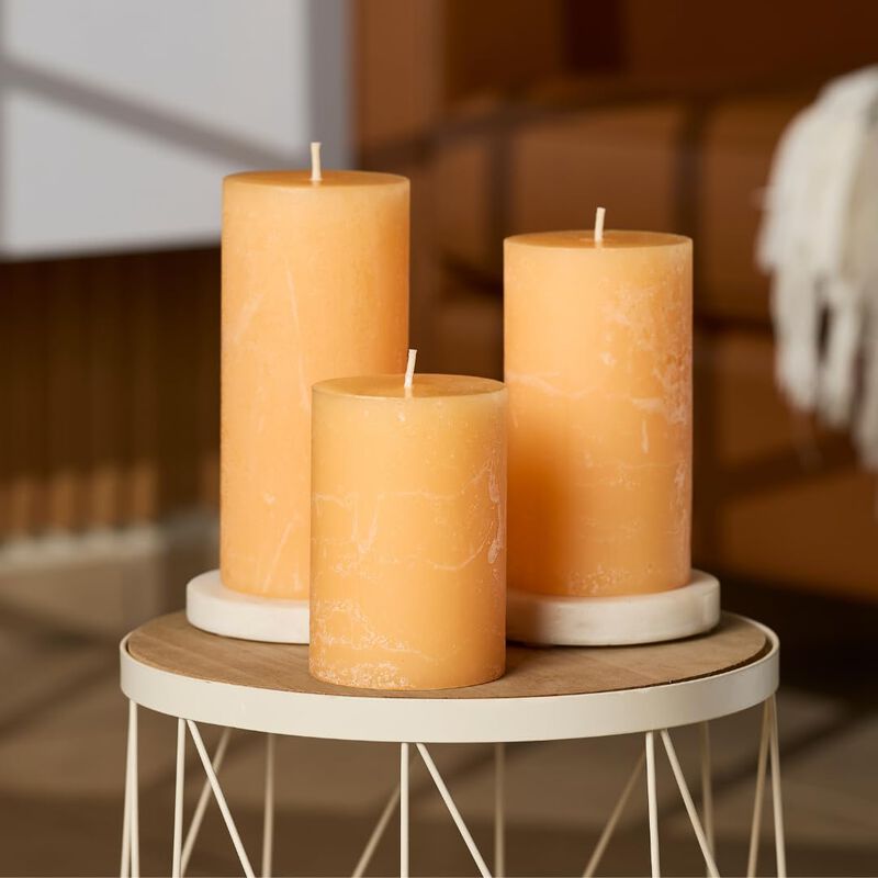 Set De 3 Velas Arom&aacute;ticas Becky Home Durazno, C... image number null