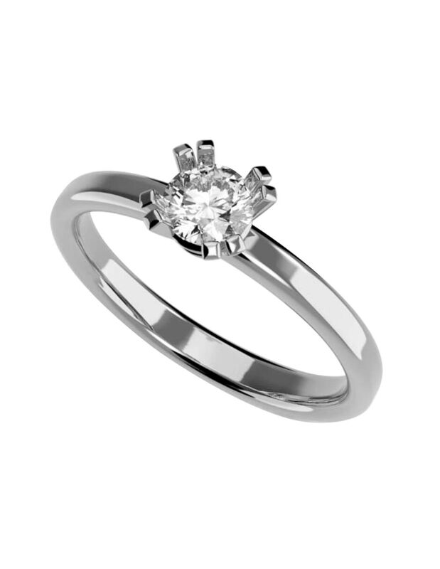 Anillo de Compromiso de 14K con Circonia Talla ... image number null