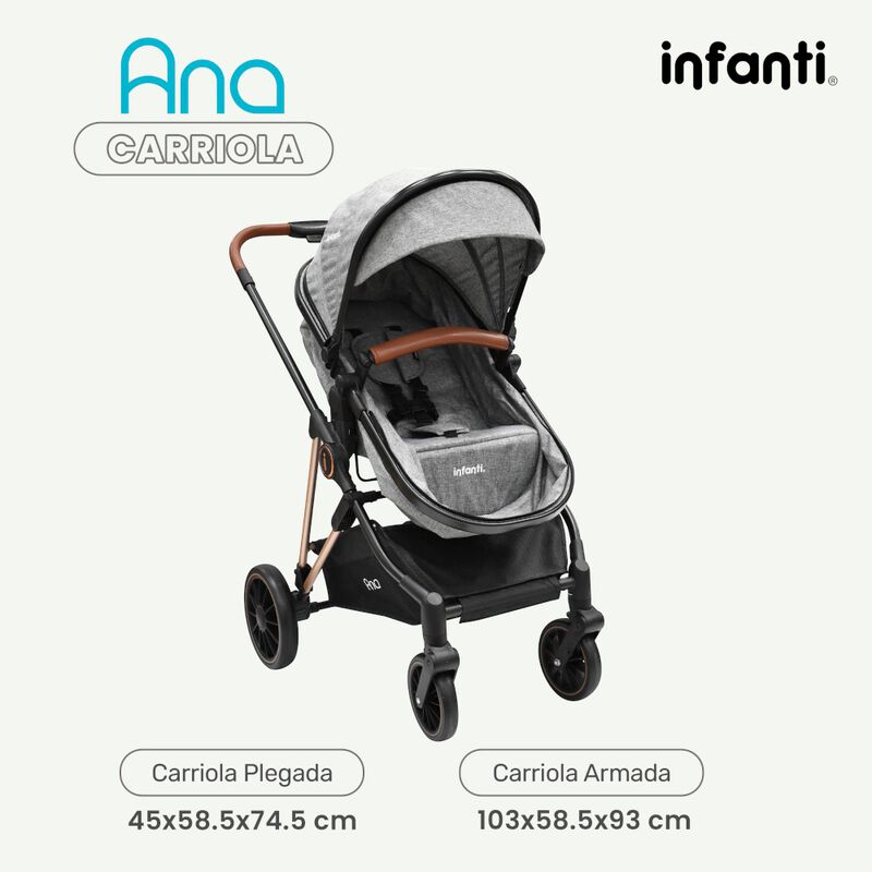 Carriola Con Portabebé  Ana Plegado Compacto image number null