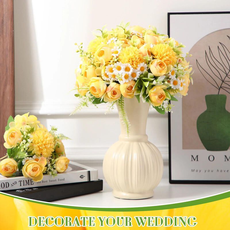 Flores Artificiales Tigeen 26x24 Cm Amarillo Cl... image number null