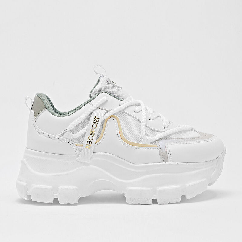 Neosport Tenis Chunky Para Mujer Blanco Verde C... image number null