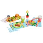 Juego De Juguetes Bluey Dine In Con Bluey 32 Piezas De Madera Para M&aacute;s De 3 A&ntilde;os