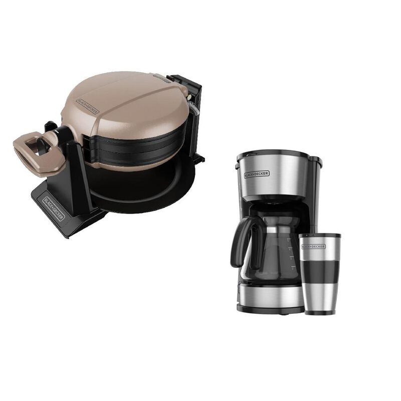 WAFLERA GIRATORIA + CAFETERA DE GOTEO BLACK & D... image number null