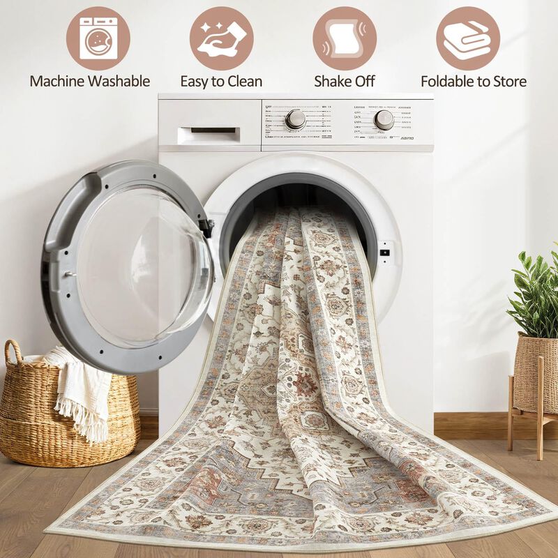 Alfombra Loongrug 178x229 cm Boho Vintage Lavab... image number null