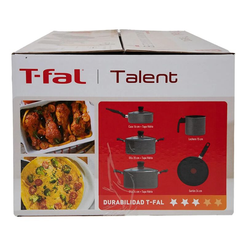 Bateria de Cocina T-Fal 5820600 Talent 8 Piezas... image number null