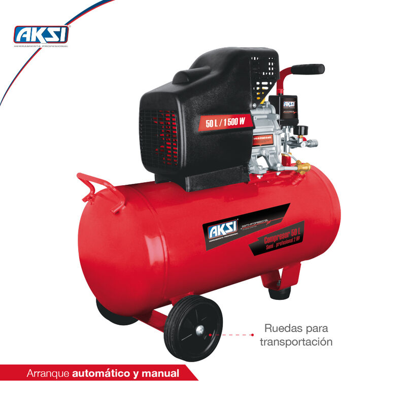 Compresor de Aire Aksi 50 lts 2 HP Semi Profesi... image number null