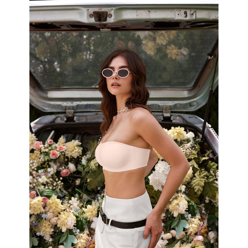Sujetador Bandeau OEAK Sin Tirantes Push-up XL ... image number null