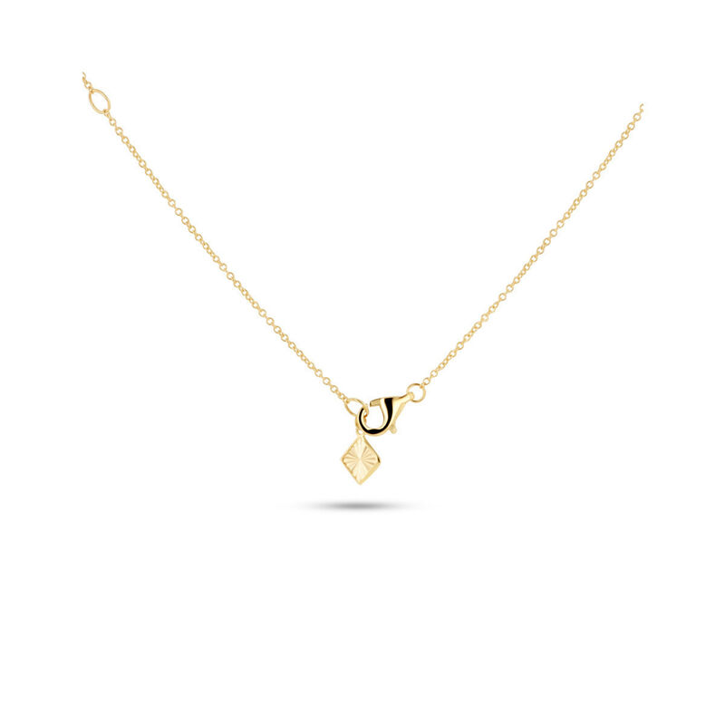 Gargantilla De Oro Amarillo 14k Con 6pts De Dia... image number null