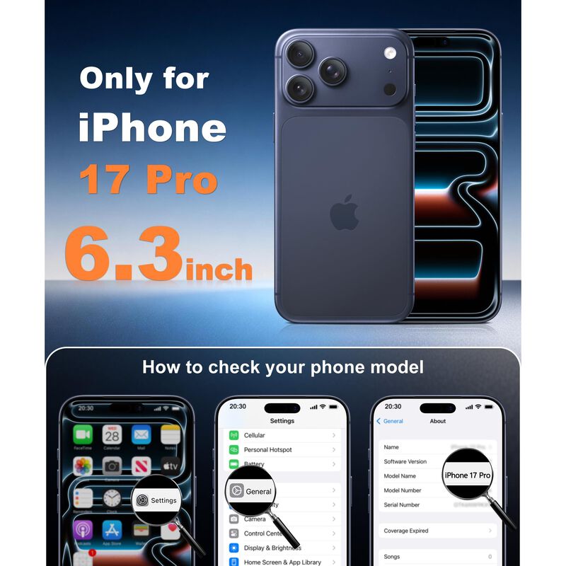Funda Transl&uacute;cida Mate FNTCASE para iPhone 17 P... image number null