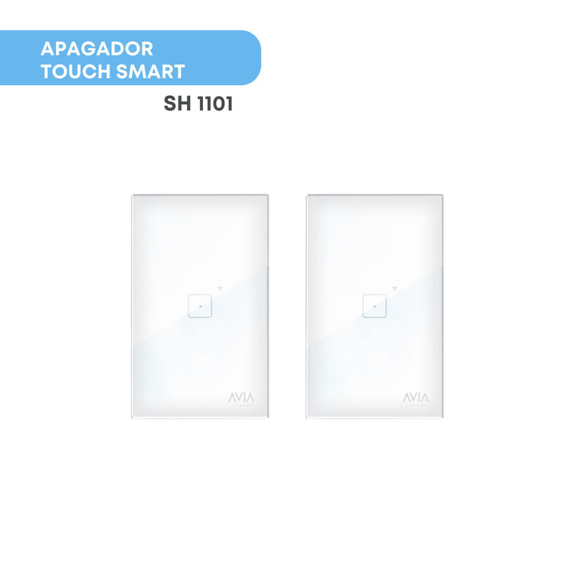 Pack 2 piezas Apagador De Pared Touch De Un Mód... image number null
