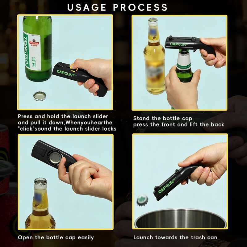 Abrebotellas Pistola de Tapas Ephuzyxei Pack de... image number null